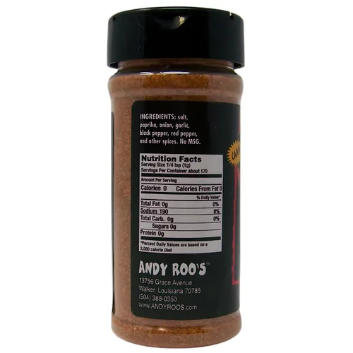 Vista 2 de Andy Roo's Cajun VooDoo - Condimento, coctelera de 6 onzas