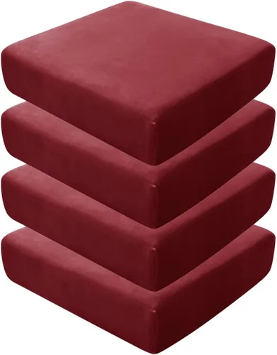 Vista 18 de Fundas de asiento de terciopelo ultra suave, fundas de cojín de asiento suave SOFE fundas de sofá con parte inferior elástica lavable funda