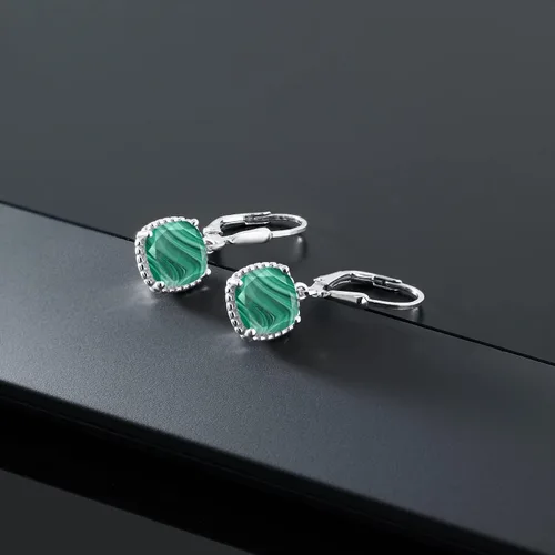 Vista 57 de Gem Stone King Aretes colgantes de plata de ley 925 de 0.315 pulgadas para mujer