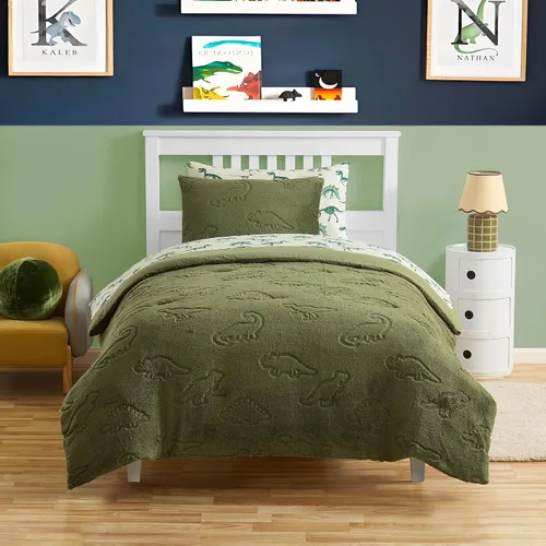 Vista 26 de Juego de edredón con diseño de baloncesto tamaño individual – Ropa de cama en una bolsa con sábanas, fundas de almohada y fundas decorativas
