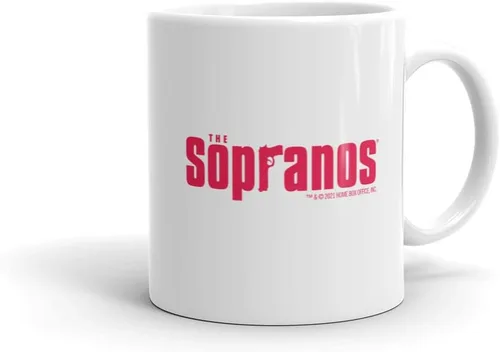 Vista 2 de HBO - Taza blanca de The Soprano "Bada Bing", 11 onzas, con licencia