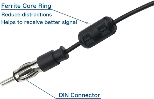 Vista 6 de Nuevo AM FM Antena de parabrisas oculto coche radio camión Fácil de instalar Clear Signal Boost