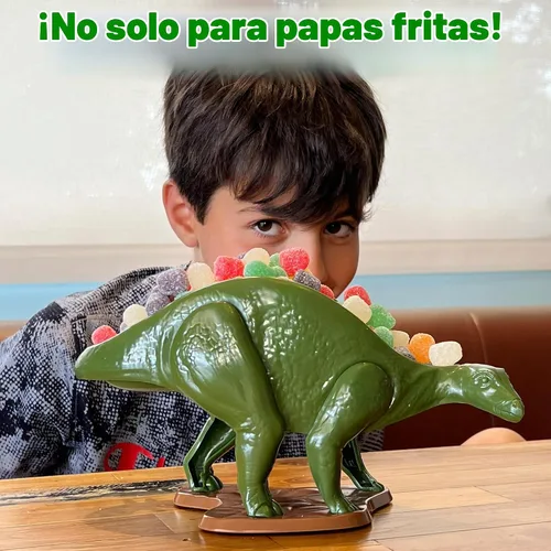 Vista 5 de Nachosaurus - Juego de soporte para nachos de dinosaurio con cuenco