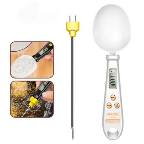 Vista 10 de 2 en 1 Báscula electrónica de cocina LCD Medición digital de harina de alimentos Escala de cuchara digital Mini herramienta de cocina para alimentos