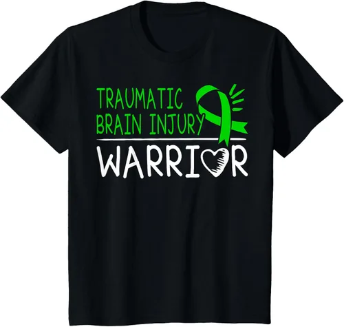 Vista 36 de Camiseta de lesión intracraneal - Camiseta de conciencia TBI, Negro, S