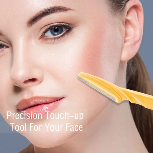 Vista 5 de Boao 96 piezas de maquinilla de afeitar de cejas, afeitadoras de cejas Dermaplaning herramienta para mujeres con cubierta de precisión