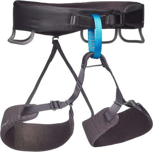 Vista 8 de BLACK DIAMOND Men's Momentum Rock Climbing Harness, Adjustable Loops Moonstone