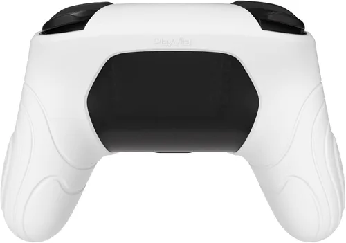 Vista 8 de PlayVital Samurai Edition - Funda protectora ergonómica de silicona para controlador Nintendo Switch Pro, protector de agarre suave antideslizante