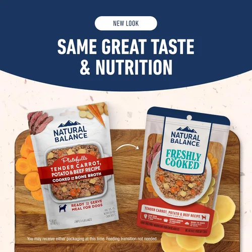 Vista 3 de Natural Balance Comida húmeda para perros recién cocinada, comida casera para mascotas, cocinada suavemente en caldo de huesos, hecha