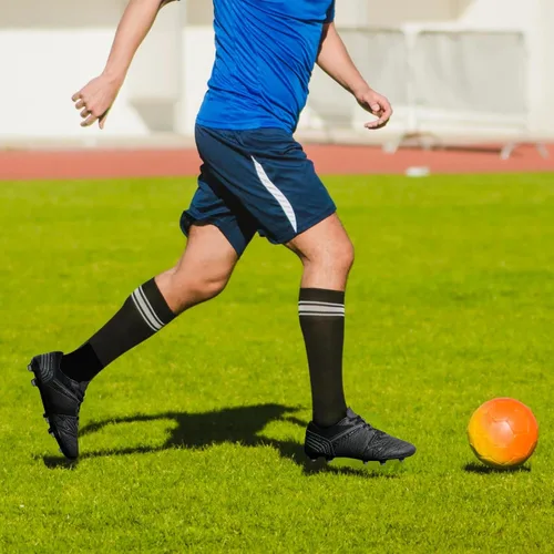 Vista 6 de DREAM PAIRS Calzado deportivo para hombre, flexible, con cordones, liviano, para fútbol al aire libre