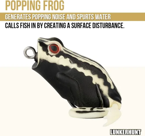 Vista 2 de Lunkerhunt Popping Frog - Señuelo de pesca