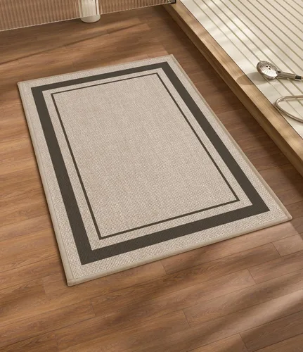 Vista 13 de chakme Juego de 2 alfombras de baño ultrafinas, absorbentes, antideslizantes, lavables a máquina, color beige oscuro, 17 x 24 pulgadas + tapete