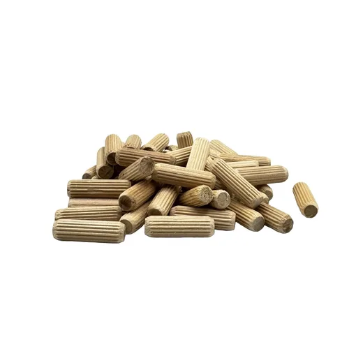 Vista 13 de 1/2" x 2" - Paquete de 100 pasadores de madera - Secados al horno, estriados y biselados (1/2" x 2", 100 unidades)