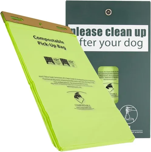 Vista 3 de Zero Waste USA - Bolsas compostables para la estación de residuos de perros - 20 cabezales (2,000 bolsas) - Los biopolímeros a base de plantas se