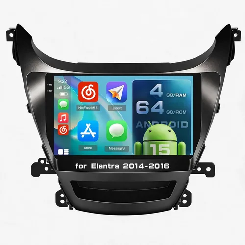 Vista 13 de [DSP y EQ] Radio de coche 2+64G para Hyundai Elantra 2011-2013 9 Inch IPS Touch Screen Car Stereo, Wireless Carplay/Android Auto, GPS Navigation