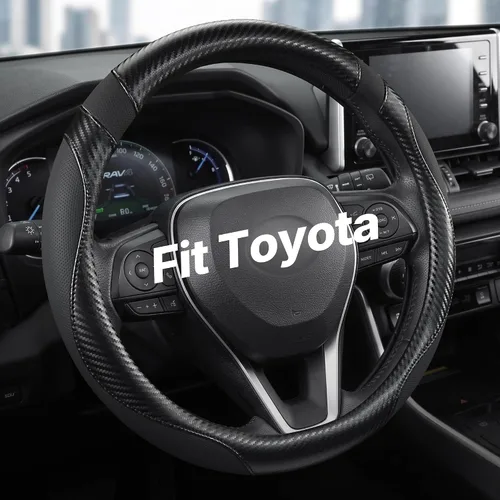 Vista 15 de West Llama - Funda para volante de automóvil personalizada para Toyota Prius, 86, 13.75-14.25 pulgadas