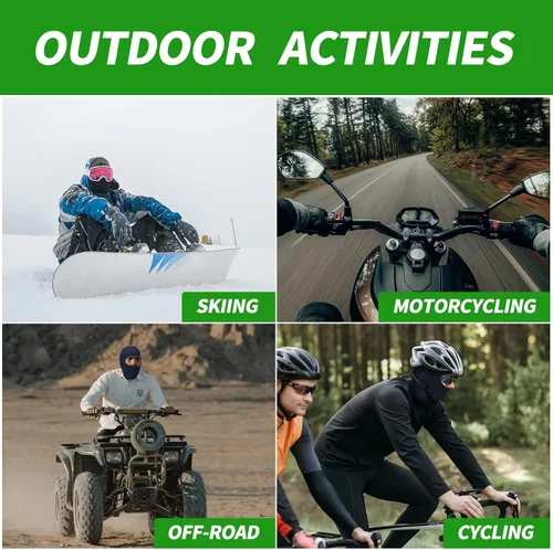 Vista 4 de LONGKING Pasamontañas de esquí, máscara facial de invierno para hombres y mujeres, esquí, snowboard, motocicleta, protección UV