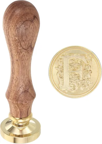 Vista 31 de PATIKIL Sello de cera del alfabeto S, sello de cera de sellado de letra inicial, clásico retro, 0.98 pulgadas, cabeza de latón retro extraíble