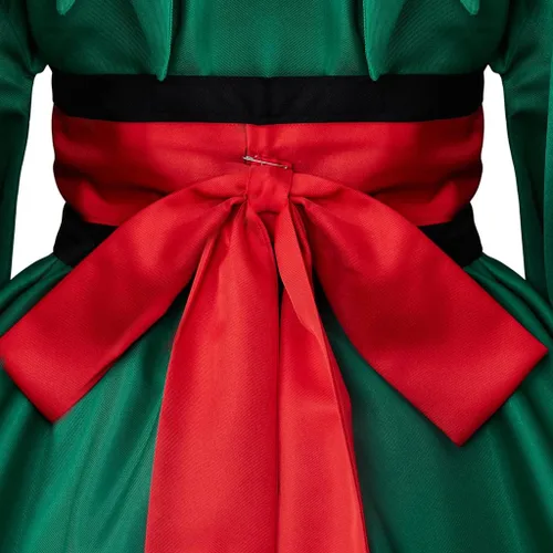 Vista 6 de Willyacos Anime Cosplay My Hero Kimono Vestido Izuku Midoriya Cosplay Femenino Deku Kimono Todoroki Tsuyu Asui Cosplay Vestido