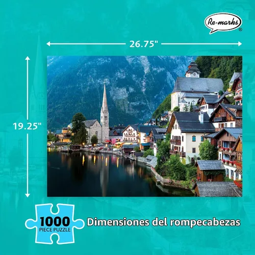 Vista 3 de Re-Marks Rompecabezas de Austria, rompecabezas grande de 1000 piezas para todas las edades