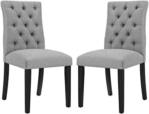 Vista 20 de Modway Juego de 2 sillas de comedor, 2 unidades, color azul