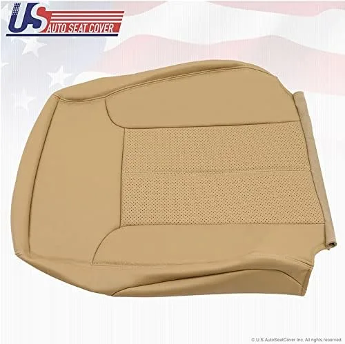 Vista 3 de Compatible con Ford F250 Lariat Driver Top Lean Back Funda de asiento de cuero TAN 2011 2012 2013 2014
