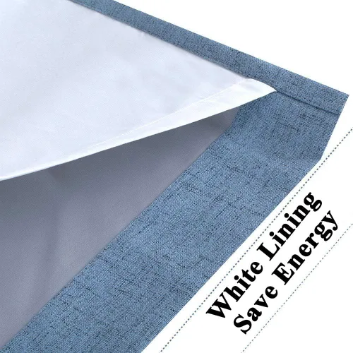 Vista 5 de Everyday Celebration Cortinas de ventana 100% opacas para puerta corrediza de ventana, cortinas opacas con forro térmico, cortinas con ojales