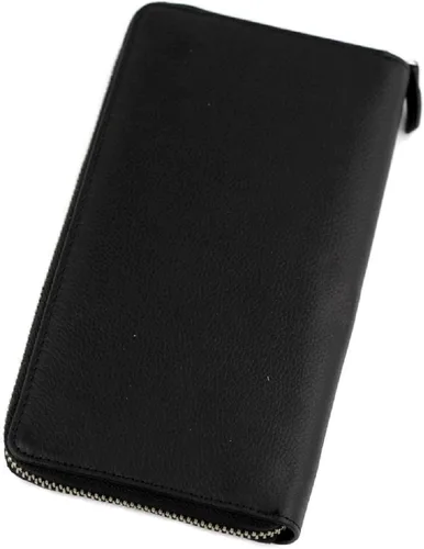 Vista 2 de Calvin Klein Cartera Continental con cremallera de cuero