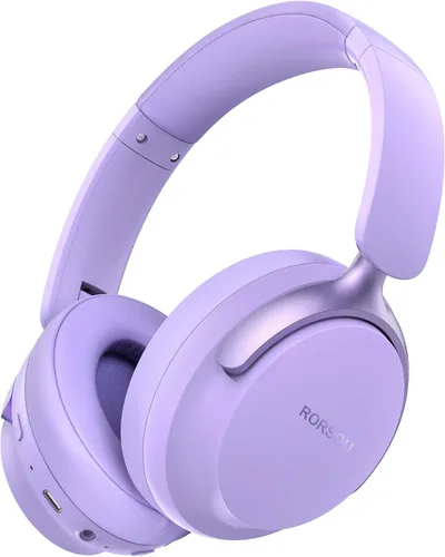 Vista 10 de B8 - Audífonos Bluetooth supraaurales, 6 modos de música EQ y 50 horas de reproducción, graves profundos, inalámbricos, con micrófono, plegables