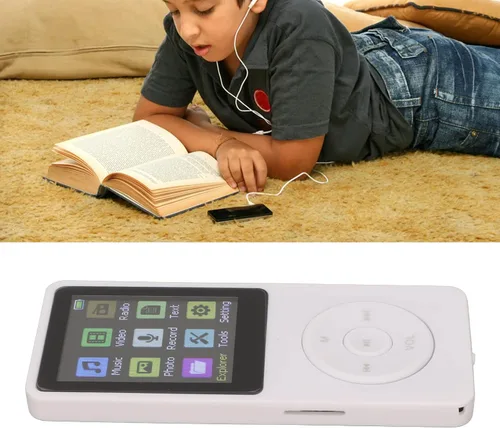 Vista 2 de Reproductor portátil, reproductor MP3 MP4 LCD de 1.8 pulgadas, calidad de sonido sin pérdida Reproductor digital compatible con tarjeta de memoria