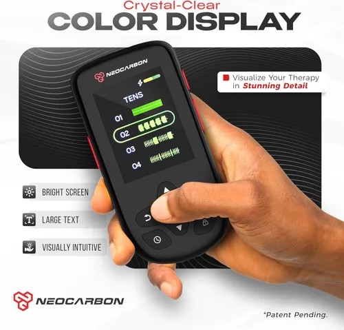 Vista 2 de Unidad TENS Estimulador Muscular Ultra para Alivio del Dolor y Recuperación, Máquina TENS EMS con Modo Estable PMS, Máquina de Estimulación de Doble