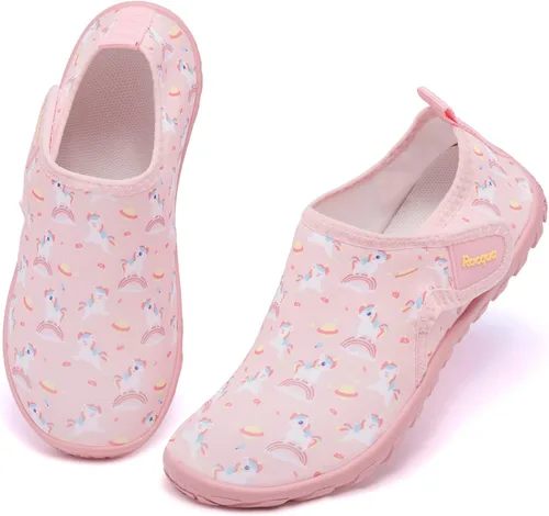 Vista 2 de Racqua Zapatos de agua para niños y niñas, de secado rápido, ligeros, deportivos, acuáticos (niños pequeñosniños grandes)