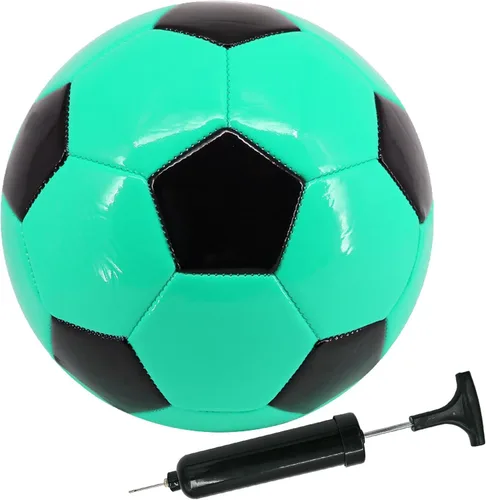 Vista 13 de Balón de fútbol tamaño 3, 4, 5, para niños, jóvenes, adultos, para divertirse, de cuero resistente al desgaste, viene con inflador, práctica