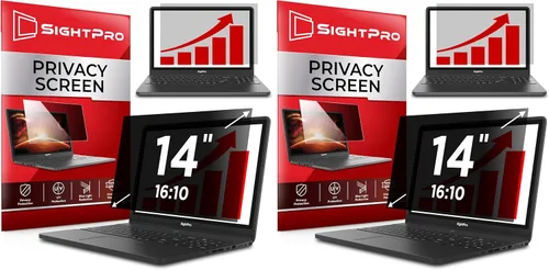Vista 16 de SightPro Filtro de pantalla de privacidad de computadora de 22 pulgadas 16:10 para monitor, protector de privacidad y protector antirreflejos
