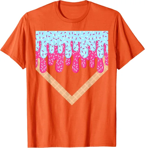 Vista 80 de Baseball Drip Boys Home Plate Ice Cream Sport Players & Fans Camiseta