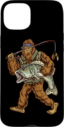 Vista 9 de Largemouth Bass Fishing Bigfoot Fisherman Case for iPhone 17