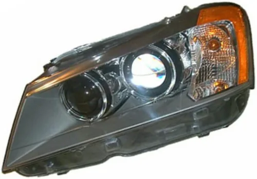 Vista 6 de KarParts360: Para BMW X3 faro Asamblea 2011 12 13 2014 lado del conductor LED negro vivienda CAPA certificado BM2502172
