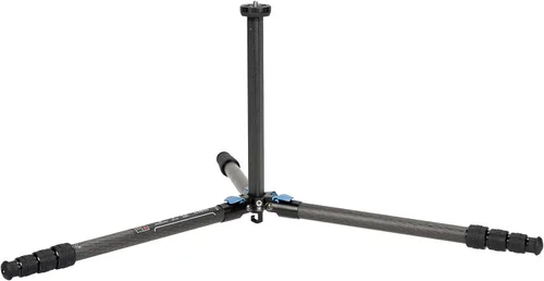 Vista 3 de SIRUI ST-124 Trípode de fibra de carbono con columna central triangular, impermeable, trípode de viaje para cámaras, 4 secciones, 62.2 pulgadas