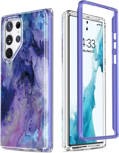 Vista 17 de Esdot Funda para Samsung Galaxy S23 Ultra, Grado Militar que Pasa Prueba de Caída de 21 pies, Cubierta Resistente con Diseños de Moda para Mujeres