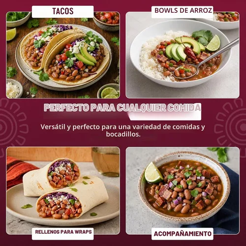 Vista 5 de Frijoles Charro para microondas San Miguel con chorizo, 1.09 oz de proteína