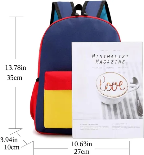 Vista 3 de Mochila ligera para niños y niñas preescolares, Negro-a