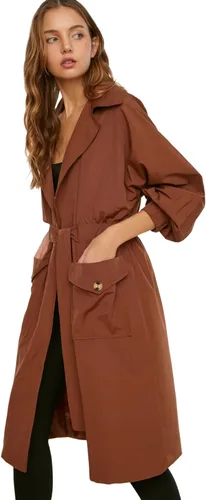 Vista 4 de Trendyol Women Oversize Double-Breasted Woven Trench Coat