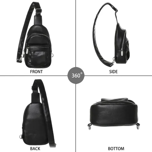 Vista 6 de INICAT Riñoneras cruzadas para mujer, bolso de viaje para mujer