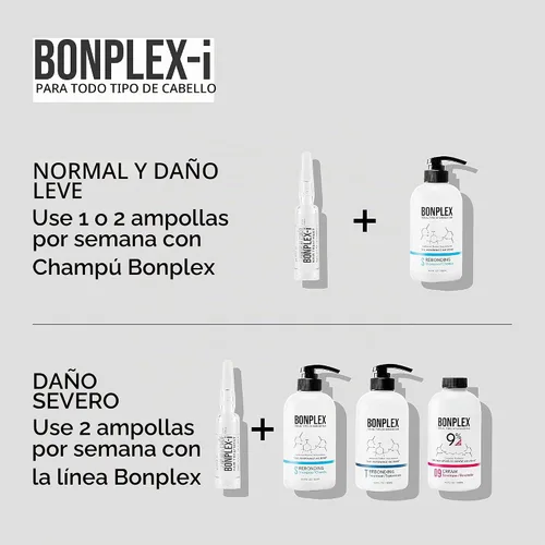 Vista 8 de i Tratamiento de ampollas Para todo tipo de cabello Daños y cabello seco Dimaleate Reconecta los enlaces disulfuro rotos dañados