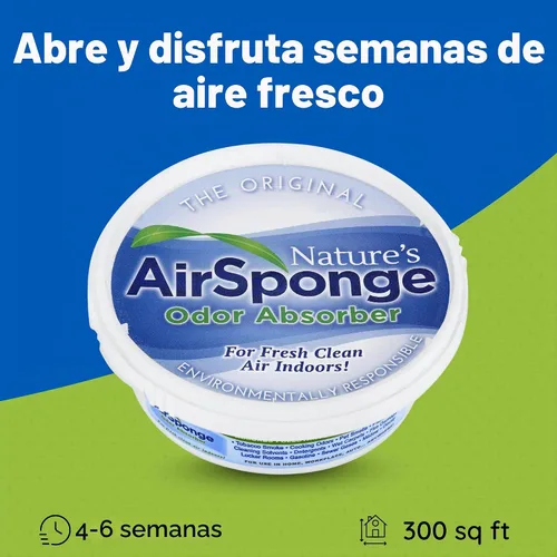 Vista 5 de Delta Nature's Air - Esponja absorbente de olores sin perfume, tina de plástico de 1/2 libras.