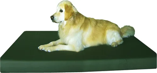 Vista 12 de Dogbed4less Large Orthopedic Memory Foam Pet Bed with Heavy Duty Black Canvas Cover, Waterproof Liner, and Extra Replacement Microsuede Antislip