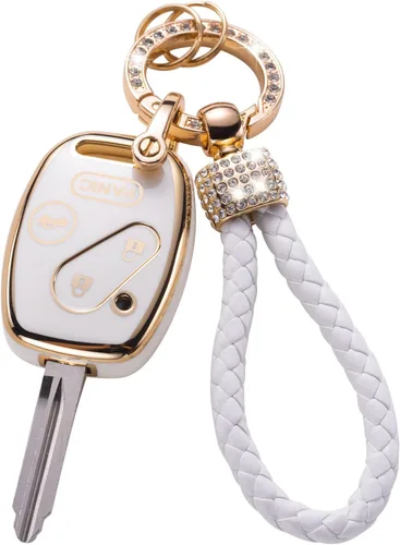 Vista 62 de Gematay Funda para llavero de Mercedes Benz con cordón, funda de TPU suave compatible con Mercedes Benz C E S M CLS CLK G Class Smart Key Holder
