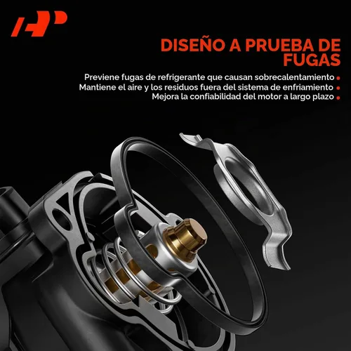 Vista 5 de A-Premium Conjunto de Carcasa de Termostato de Refrigerante de Motor con Sello Compatible con Jeep Grand Cherokee 2011-2020, Wrangler 2012-2017