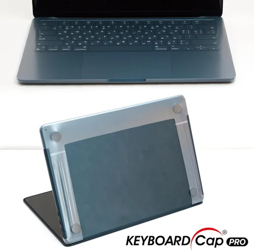 Vista 7 de GOS Keyboard Cap Pro para MacBook Pro de 13" [2 unidades] – Película patentada de 0.001 in de cobertura completa con soporte Touch ID sin perforar