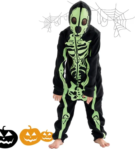 Vista 5 de Cheetah Tiger Skeleton Costume Toddler Kids Adult Halloween Costume Animal Oneise Costume Outfit for Girls Boys Women Men